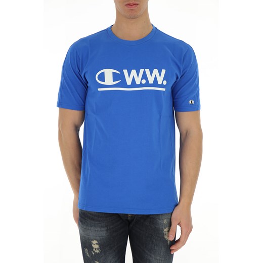 Champion Koszulka dla Mężczyzn Na Wyprzedaży, niebieski (Bluette), Bawełna, 2019, L M S XL