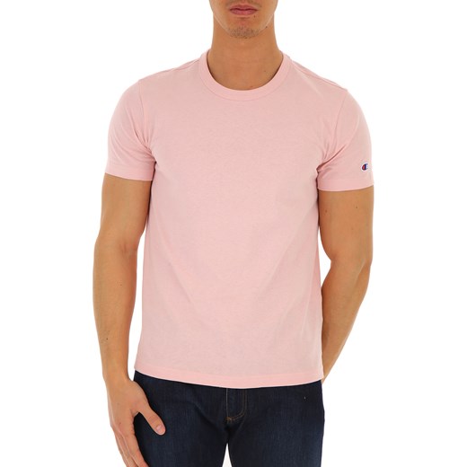 Champion Koszulka dla Mężczyzn Na Wyprzedaży, różowy, Bawełna, 2019, S XL