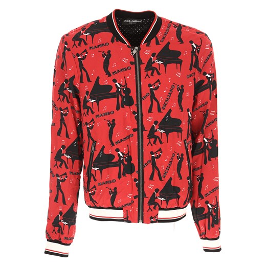 Dolce & Gabbana Kurtka dla Mężczyzn Na Wyprzedaży w Dziale Outlet, czerwony, Wiskoza, 2019, S XS