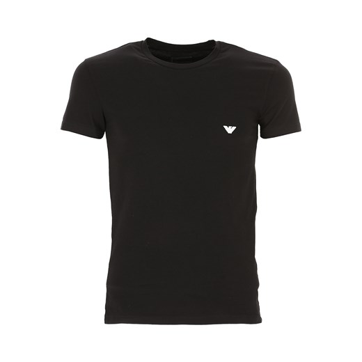 Emporio Armani Koszulka dla Mężczyzn Na Wyprzedaży, Czarny, Bawełna, 2019, M XL