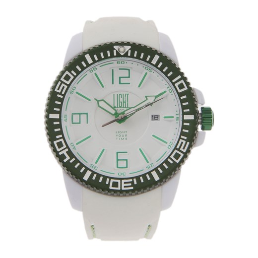 Light Time Zegarek dla Mężczyzn Na Wyprzedaży w Dziale Outlet, biały, Poliwęglan, 2021