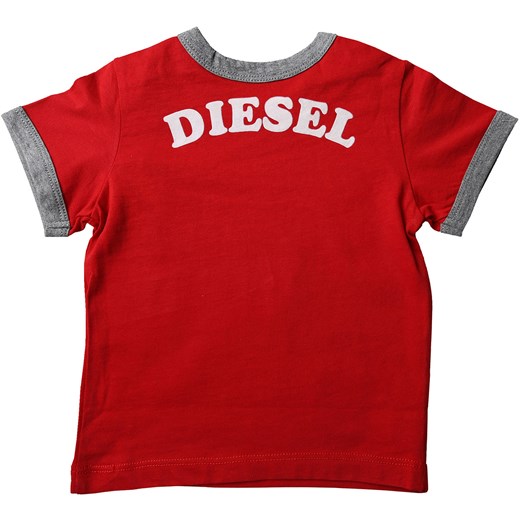 Diesel Koszulka Niemowlęca dla Chłopców Na Wyprzedaży, Czerwony, Bawełna, 2019, 12M 6M 9M
