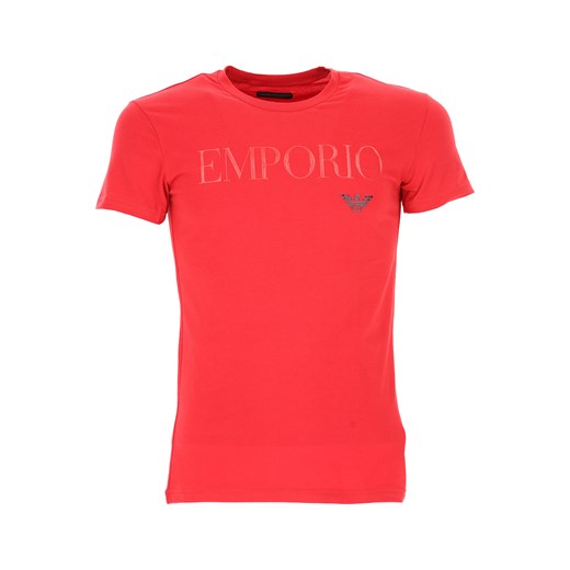 Emporio Armani Koszulka dla Mężczyzn Na Wyprzedaży, Czerwony, Bawełna, 2019, L XL