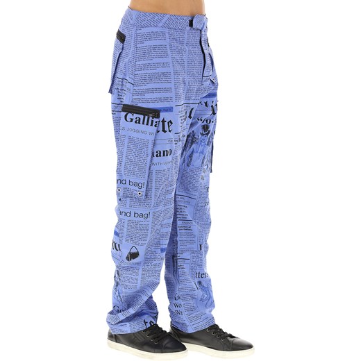 Galliano Spodnie dla Mężczyzn Na Wyprzedaży, niebieski, Poliamid, 2019, L XL