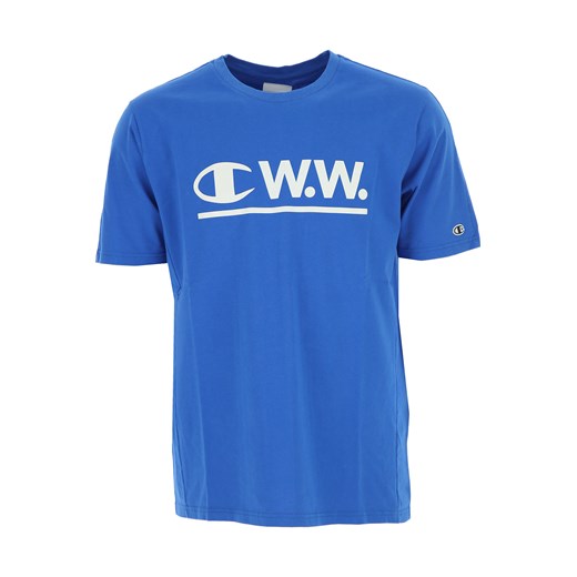 Champion Koszulka dla Mężczyzn Na Wyprzedaży, niebieski (Bluette), Bawełna, 2019, L M S XL