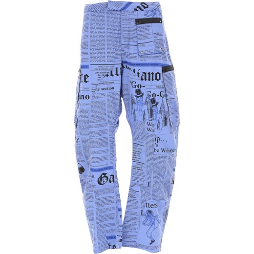 Galliano Spodnie dla Mężczyzn Na Wyprzedaży, niebieski, Poliamid, 2019, L XL