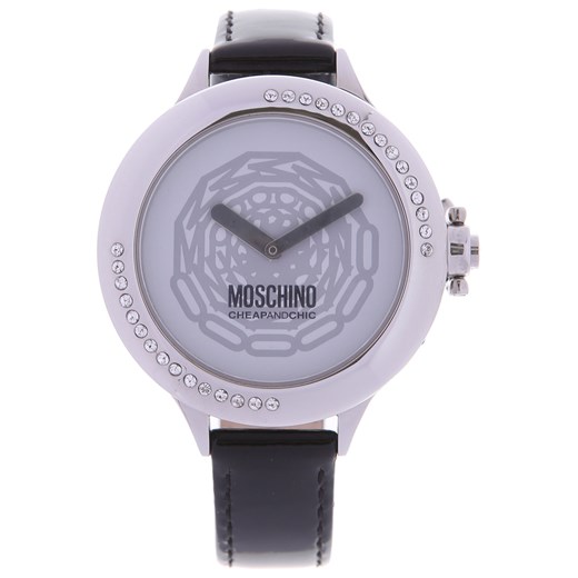 Moschino Zegarek dla Kobiet Na Wyprzedaży w Dziale Outlet, czarny, Lakierowana skóra, 2021