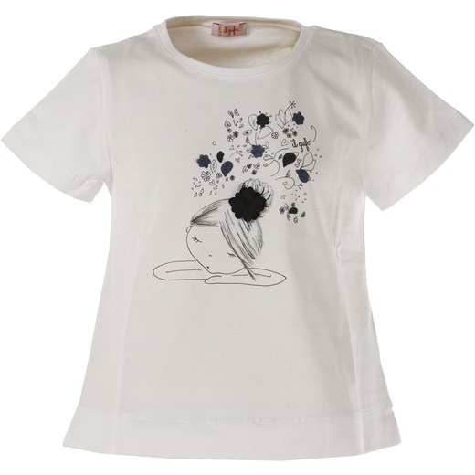 Il Gufo Koszulka Dziecięca dla Dziewczynek Na Wyprzedaży, biały, Bawełna, 2019, 4Y 6Y