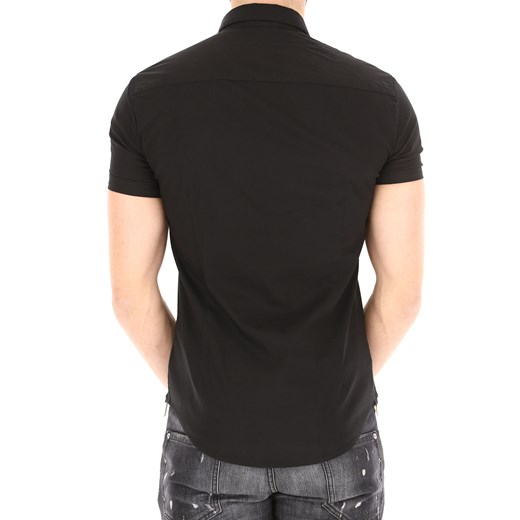 Emporio Armani Koszula dla Mężczyzn Na Wyprzedaży w Dziale Outlet, czarny, Bawełna, 2021, M S S