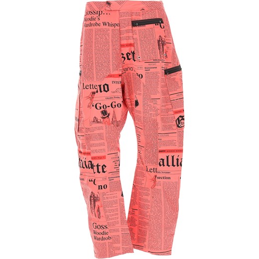 Galliano Spodnie dla Mężczyzn Na Wyprzedaży, czerwony, Poliamid, 2019, L XL XL