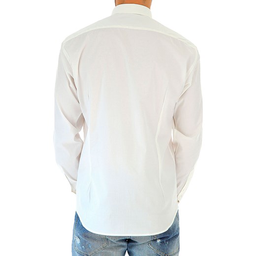 Karl Lagerfeld Koszula dla Mężczyzn Na Wyprzedaży w Dziale Outlet, biały, Bawełna, 2019, 38 41 42 43 44