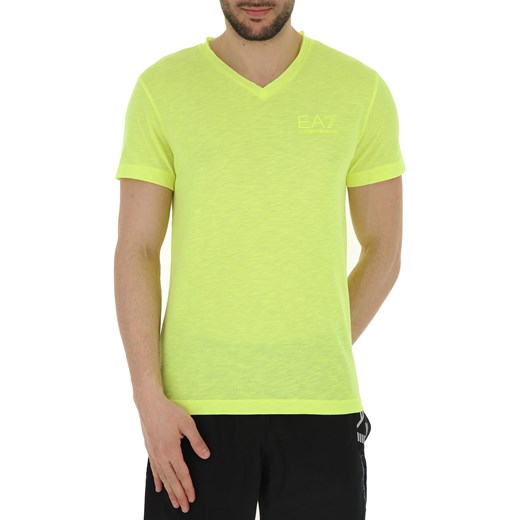Emporio Armani Koszulka dla Mężczyzn Na Wyprzedaży w Dziale Outlet, fluorescencyjny żółty, Poliester, 2019, M XL