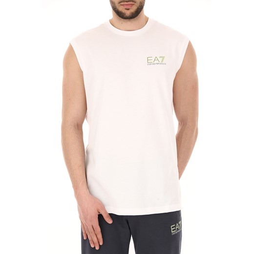 Emporio Armani Koszulka dla Mężczyzn Na Wyprzedaży w Dziale Outlet, biały, Bawełna, 2019, L XL