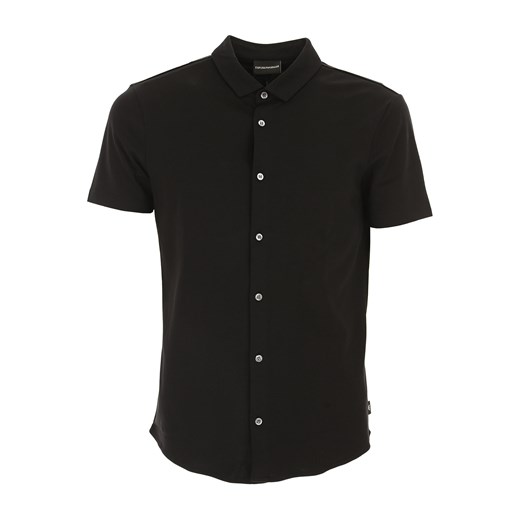 Emporio Armani Koszula dla Mężczyzn, czarny, Bawełna, 2019, L M S XL XXXL