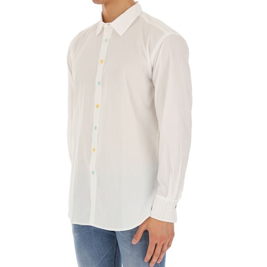 Paul Smith Koszula dla Mężczyzn, biały, Bawełna, 2019, M XL