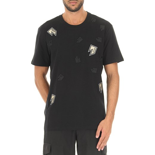 Versace Koszulka dla Mężczyzn Na Wyprzedaży w Dziale Outlet, czarny, Bawełna, 2019, S XL