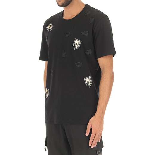 Versace Koszulka dla Mężczyzn Na Wyprzedaży w Dziale Outlet, czarny, Bawełna, 2019, S XL