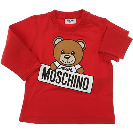 Moschino Koszulka Niemowlęca dla Chłopców Na Wyprzedaży, Czerwony, Bawełna, 2019, 9M