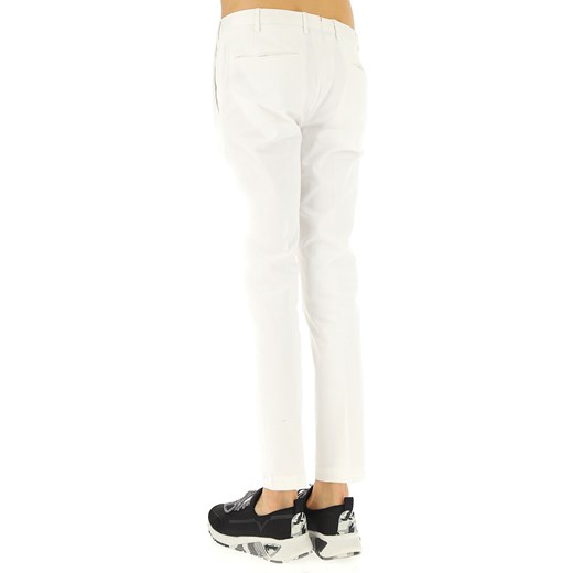 PT01 Spodnie dla Mężczyzn Na Wyprzedaży, biały, Bawełna, 2019, 54 56