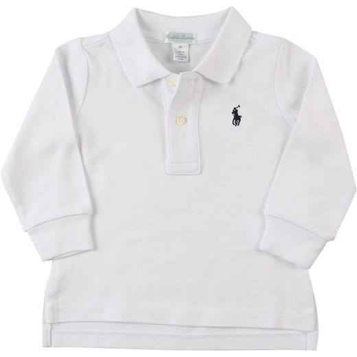 Ralph Lauren Niemowlęca Koszulka Polo dla Chłopców Na Wyprzedaży, biały, Bawełna, 2019, 3M 6M