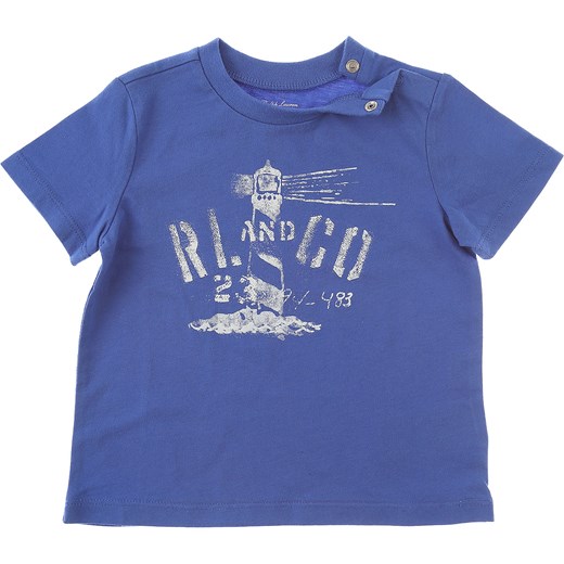 Ralph Lauren Koszulka Niemowlęca dla Chłopców Na Wyprzedaży w Dziale Outlet, Bluette, Bawełna, 2019, 12M 9M