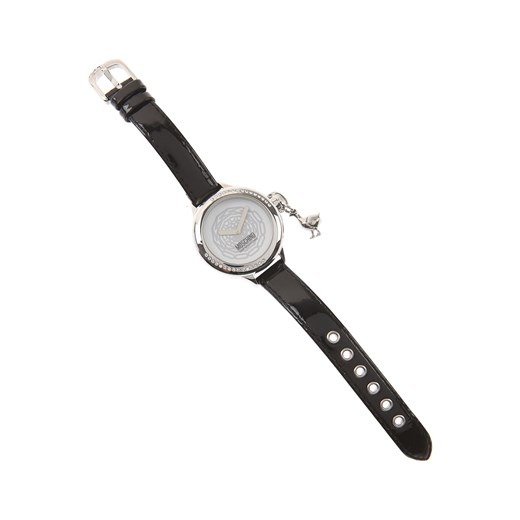 Moschino Zegarek dla Kobiet Na Wyprzedaży w Dziale Outlet, czarny, Lakierowana skóra, 2021