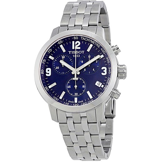 Tissot Zegarek dla Mężczyzn Na Wyprzedaży, Prc 200 Chronograph, niebieski, Stal nierdzewna, 2019