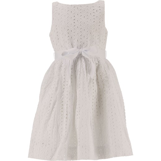 Ralph Lauren Sukienka dla Dziewczynek Na Wyprzedaży w Dziale Outlet, biały, Bawełna, 2021, 2Y 6Y