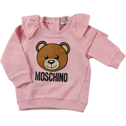 Moschino Bluzy Niemowlęce dla Dziewczynek Na Wyprzedaży, Różowy, Bawełna, 2019, 6M 9M