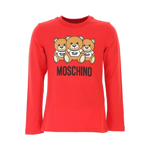 Moschino Koszulka Dziecięca dla Chłopców Na Wyprzedaży, Czerwony, Bawełna, 2019, 4Y 5Y