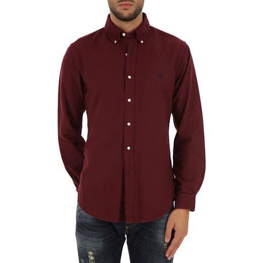 Ralph Lauren Koszula dla Mężczyzn Na Wyprzedaży w Dziale Outlet, bordowy, Bawełna, 2019, S XL