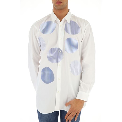 Comme des Garçons Koszula dla Mężczyzn Na Wyprzedaży, biały, Bawełna, 2019, S XL