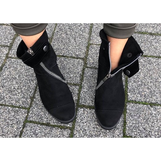 Workery Ohshoes NEW AGE midi Eko zamsz all black 39 ohbutik