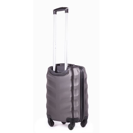 Mała walizka podróżna na kółkach (bagaż podręczny) SOLIER STL402 ABS S ciemnoszara Solier   Skorzana.com
