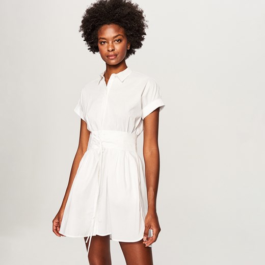 Reserved - Sukienka z gorsetem - Biały  Reserved 36 