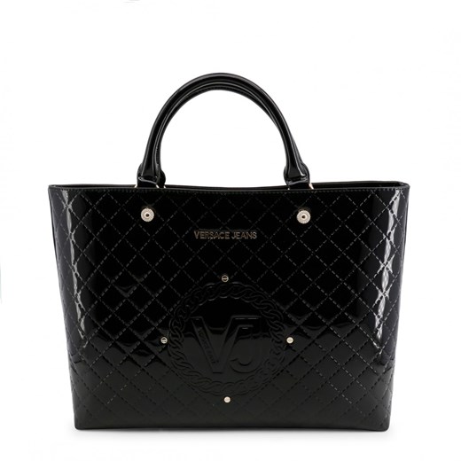 VERSACE JEANS Torebka damska kuferek czarna lakierowana E1VRBBM1_70045 Versace Jeans rinkopl