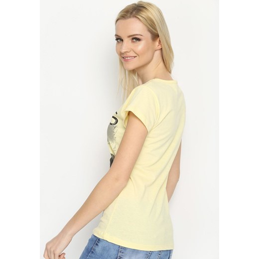 Żółty T-shirt Befriend  Multu XL Multu.pl  wyprzedaż 