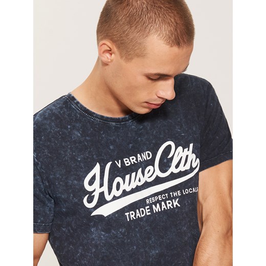 House - T-shirt z napisem - Niebieski  House L 