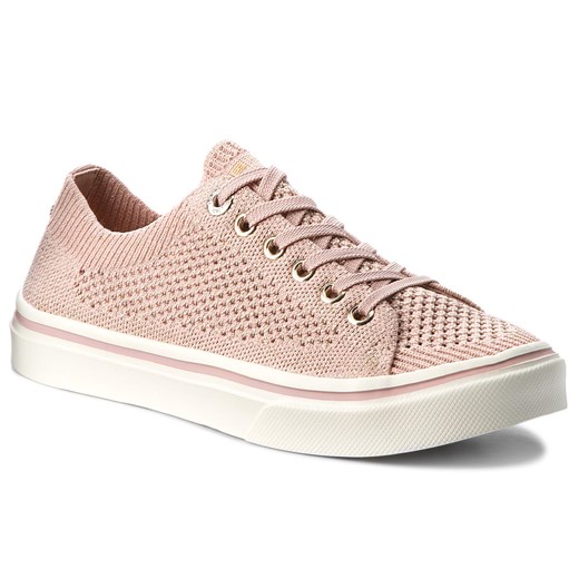 Tenisówki TOMMY HILFIGER - Knitted Light Weight Lace Up FW0FW03362  Dusty Rose 502 Tommy Hilfiger  38 eobuwie.pl