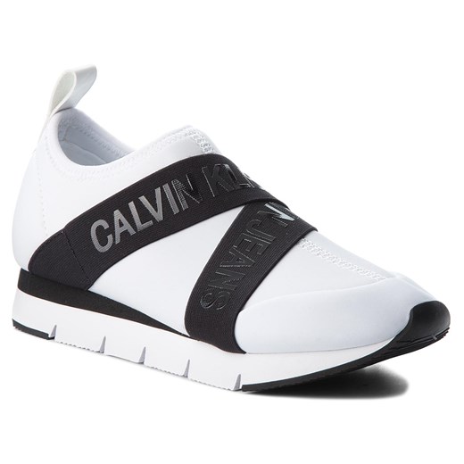 Sneakersy CALVIN KLEIN JEANS - Tonia RE9787 White Calvin Klein  38 eobuwie.pl