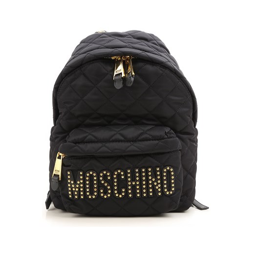 Moschino Plecak dla Kobiet Na Wyprzedaży, Black, Nylon, 2017  Moschino One Size wyprzedaż RAFFAELLO NETWORK 