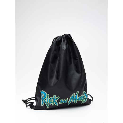 Cropp - Zestaw plażowy rick and morty: worek i ręcznik - Czarny Cropp  One Size wyprzedaż  