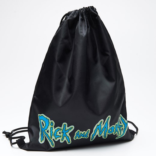 Cropp - Zestaw plażowy rick and morty: worek i ręcznik - Czarny Cropp  One Size promocja  