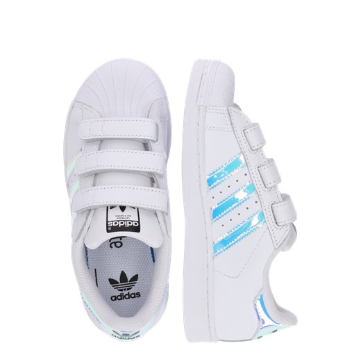 Trampki dziecięce białe Adidas Originals bez wzorów 