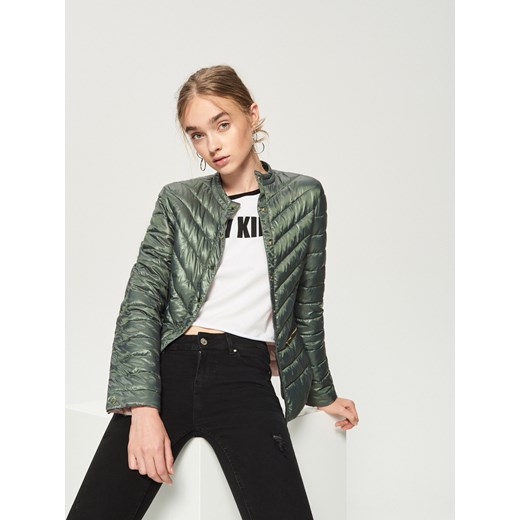Sinsay - Pikowana kurtka - Khaki Sinsay S