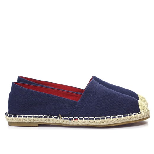 Granatowe damskie espadryle Darby - Obuwie