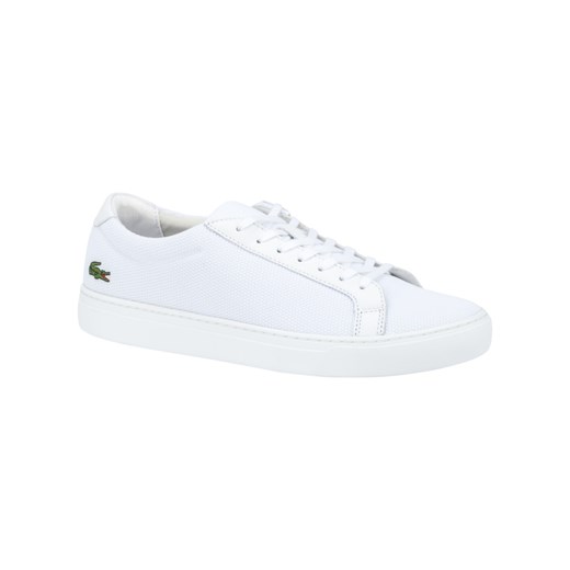 Lacoste, Buty sportowe z płótna typu pika, L.12.12 BiaŁy