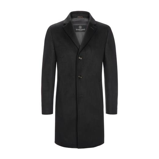 Schneiders, Piękny płaszcz wełniany z klasycznymi klapami Czarny