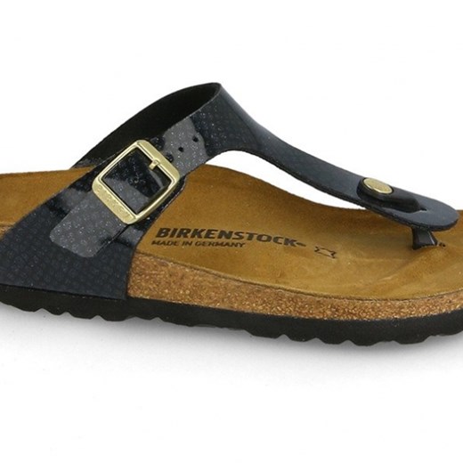 Klapki Birkenstock Gizeh Snake Black 1009114 - GRANATOWY Birkenstock  39 sneakerstudio.pl