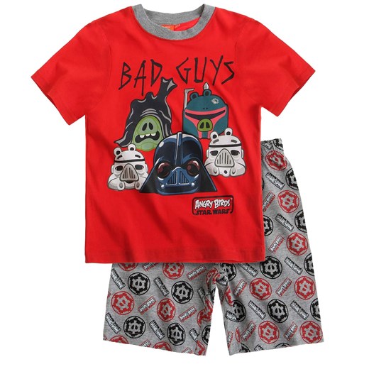 Piżama dla chłopca Angry Birds Star Wars czerwona góra